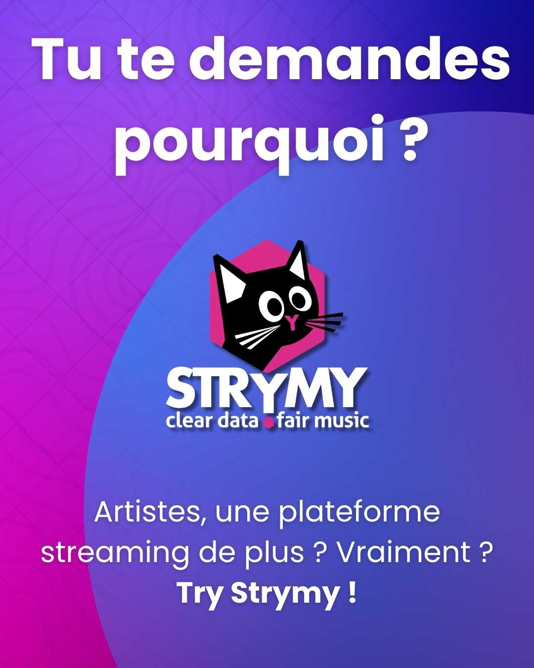 Artistes : une plateforme streaming de plus ? Try Strymy