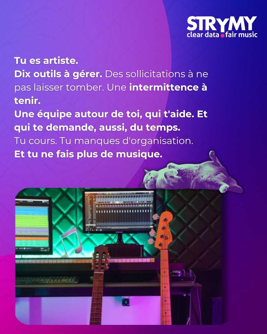 Tu es artiste. Dix outils à gérer. Tu ne fais plus de musique